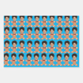 Foto mit benutzerdefinierter Oberfläche Gingerbret Geschenkpapier Set (Vorderseite 3)