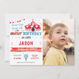 Foto mit blauem und rotem Wasser Einladung