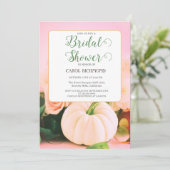 Foto mit blühendem Brautparty Einladung (Stehend Vorderseite)