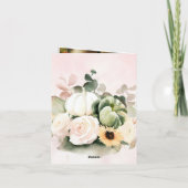 Foto mit blühendem Brautparty Einladung (Rückseite)