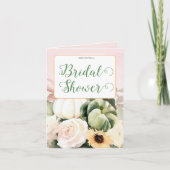 Foto mit blühendem Brautparty Einladung (Vorderseite)