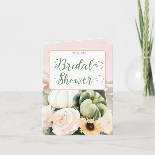 Foto mit blühendem Brautparty Einladung (Vorderseite)