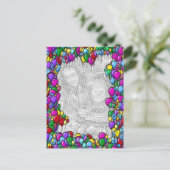 Foto mit bunten Balloons Postkarte (Stehend Vorderseite)