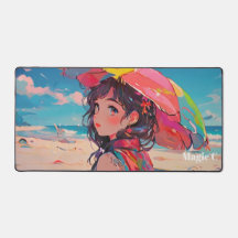 Foto mit bunten Girls am Strand