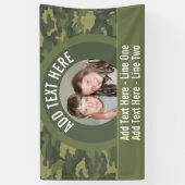 Foto mit Camouflage Green und benutzerdefiniertem  Banner (Vertikal)