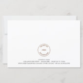 Foto mit dem günstigen Business-Logo (Rückseite)