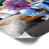 Foto mit dem Jahr-Pine-Zweig & Star (Ecke)