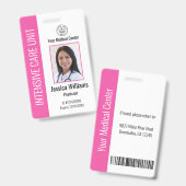 Foto mit dem Logo für personalisierte Krankenhausm Ausweis (Front & Back)