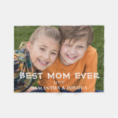 Foto mit der besten Mama Fleecedecke (Vorderseite (Horizontal))