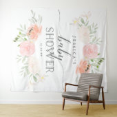 Foto mit der Pastel Blush-Kinderdusche Wandteppich (Beispiel (Horizontal))