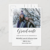 Foto mit doppeltem Abschluss Postkarte (Vorne/Hinten)