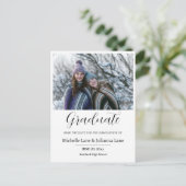 Foto mit doppeltem Abschluss Postkarte (Stehend Vorderseite)