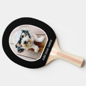 Foto mit einfachem Rahmen - Moderner Text Schwarz- Tischtennis Schläger (Seitenansicht)