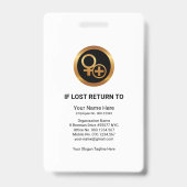 Foto mit einfacher Roter Schatten - Personalauswei Ausweis (Rückseite)