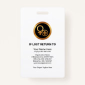 Foto mit einfacher Roter Schatten - Personalauswei Ausweis (Rückseite)