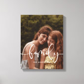 Foto mit elegantem Kalligraphieüberlagerungssystem Leinwanddruck (Vorderseite)