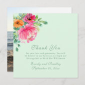 Foto mit farbenfrohen Wasserfarben dank Karte (Vorne/Hinten)