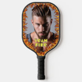 Foto mit Feuerlöschlampe Pickleball Schläger (Vorderseite)