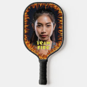 Foto mit Feuerlöschlampe Pickleball Schläger (Rückseite)