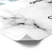 Foto mit Firmenlogo - Marmor Poster (Ecke)