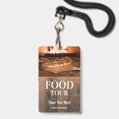 Foto mit Food Tour und Logo Ausweis (Front with Lanyard)