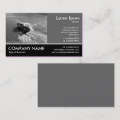 Foto mit Footen - 60pc Grau - Kleiner Trawler Visitenkarte (Vorne/Hinten)