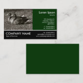 Foto mit Footen - Graugänse (Sepia) Visitenkarte (Vorne/Hinten)