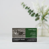 Foto mit Footen - Graugänse (Sepia) Visitenkarte (Stehend Vorderseite)