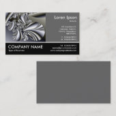 Foto mit Fußbett - 60pc Grau - Muscheln mit Frakta Visitenkarte (Vorne/Hinten)