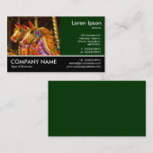 Foto mit Fußnähe - Rodelpferde Visitenkarte (Vorne/Hinten)