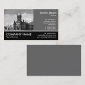 Foto mit Fußnähte - 60pc Grau - Visitenkarte (Vorne/Hinten)