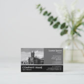 Foto mit Fußnähte - 60pc Grau - Visitenkarte (Stehend Vorderseite)