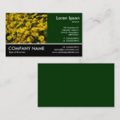 Foto mit Fußnähte - dunkelgrün - gelbe Milchsorten Visitenkarte (Vorne/Hinten)