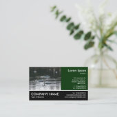Foto mit Fußnähte - Schwäne Visitenkarte (Stehend Vorderseite)