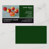 Foto mit Fußsohle - dunkelgrün - rosa Damen 2 (Mal Visitenkarte (Vorne/Hinten)