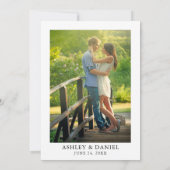 Foto mit gemischten Aquarellen Einladung (Rückseite)