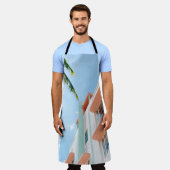 FOTO MIT GERINGEM WINKEL AUS WEISS UND ORANGE SCHÜRZE (Getragen)