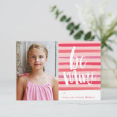 Foto mit gestrichenem Streifen im Klassenzimmer Va Einladung (Stehend Vorderseite)