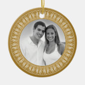 Foto mit Goldfiligrane Keramikornament (Vorne)