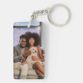 Foto mit GPS-Koordinaten und Foto Personalisiert Schlüsselanhänger (Rückseite)