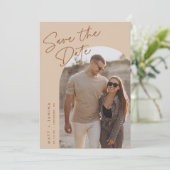 Foto mit handgeschriebenem Arch Save The Date (Stehend Vorderseite)