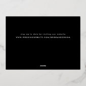 Foto mit Handschrift Folieneinladung (Rückseite)