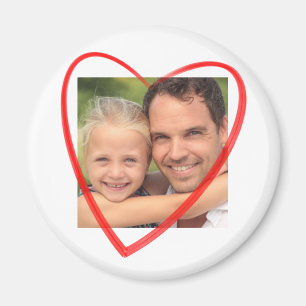 Foto mit Herz Magnet