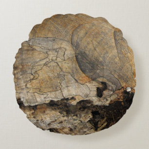 Foto mit Holztextur Rundkissen Rundes Kissen