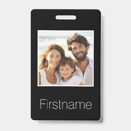 Foto mit Individuelle Name-Identifizierungseinheit Ausweis (Front)