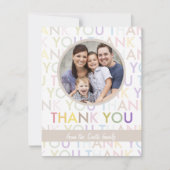 Foto mit individueller Kartenauswahl | Von uns all Dankeskarte (Vorderseite)