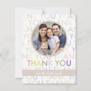 Foto mit individueller Kartenauswahl Von uns all Dankeskarte