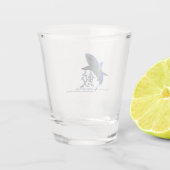 Foto mit Kanji Schnapsglas (Rückseite)