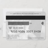 Foto mit Kreditkarte speichern das Datum Save The Date (Rückseite)