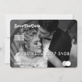 Foto mit Kreditkarte speichern das Datum Save The Date (Vorderseite)